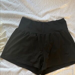 Halara Black High-Waisted Shorts 1x